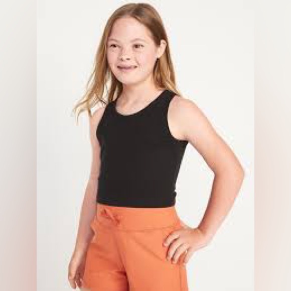 NWT Bundle of 2 Old Navy Ribbed Crop Ultralite Tank Youth Girls Large (10/12) - Picture 5 of 5